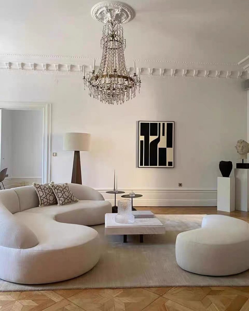 Home Atelier Ridley Scratch Resistant Sectional Curve Sofa