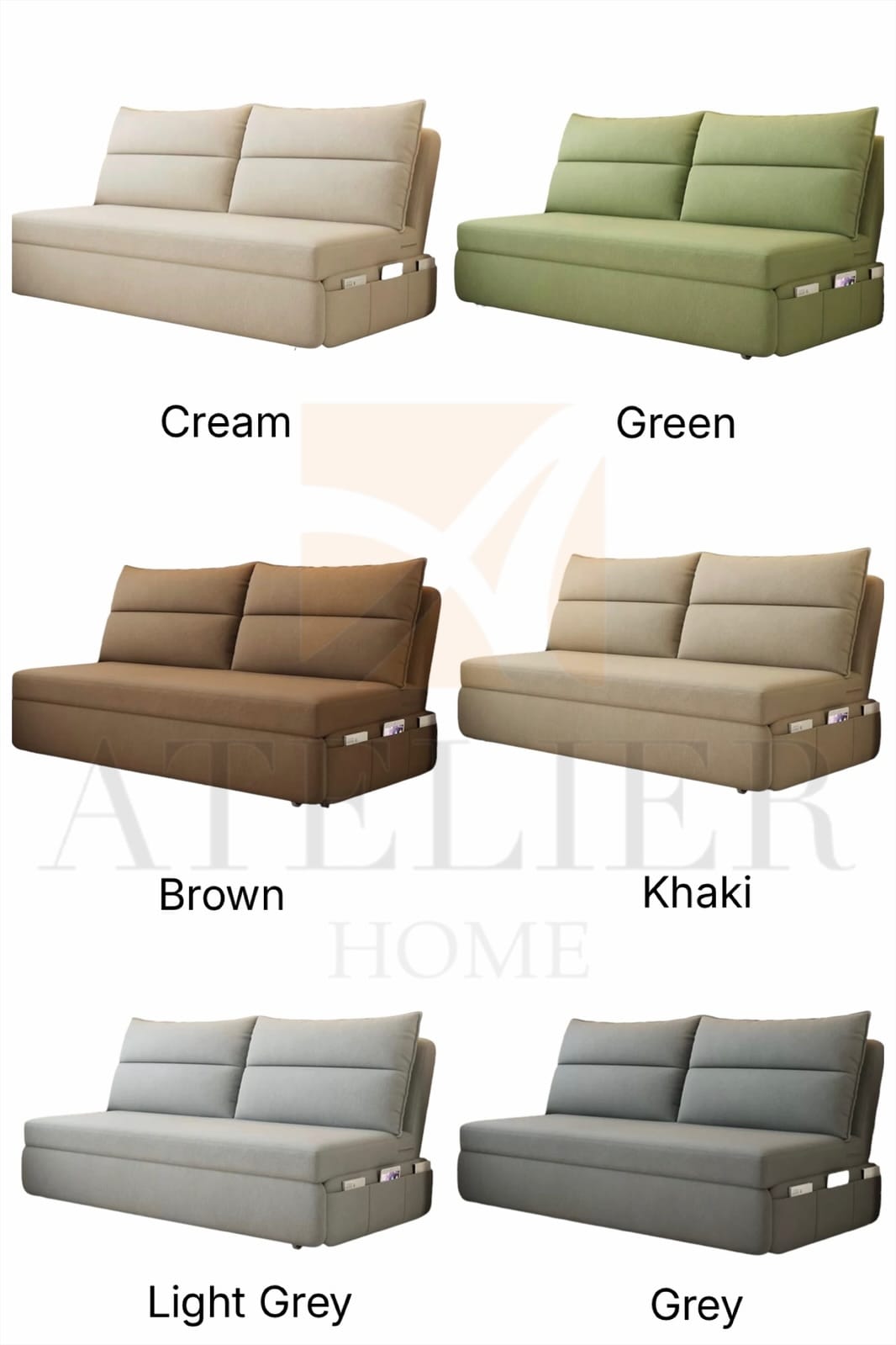 Home Atelier Rilano Wooden Pull-out Storage Sofa Bed (Copy)