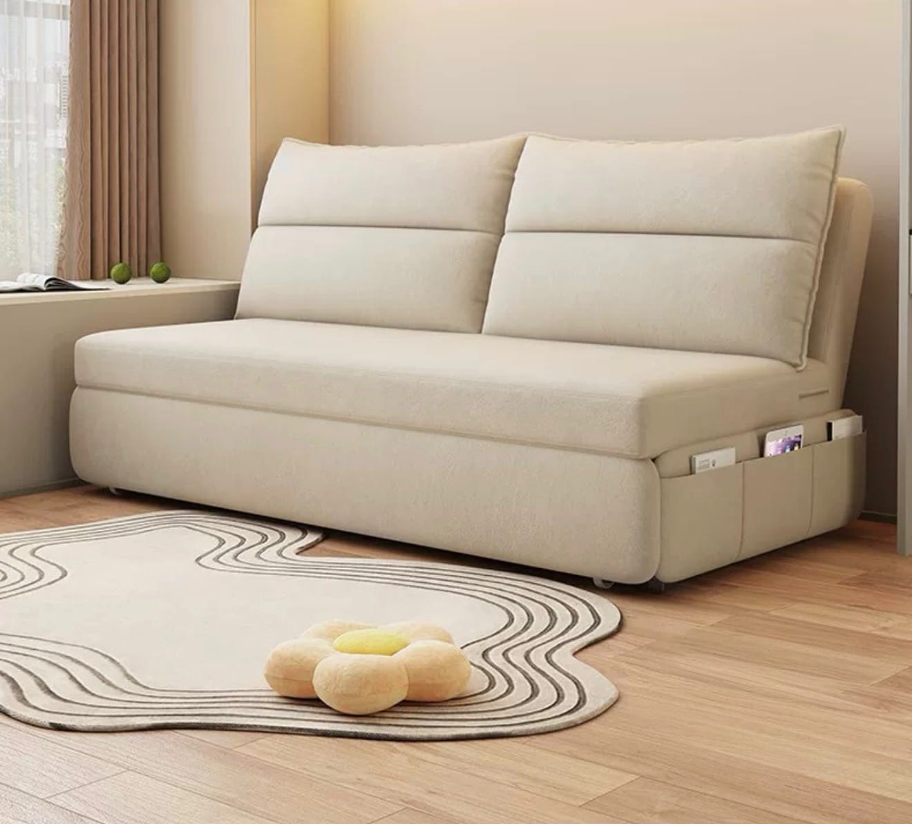 Home Atelier Rilano Wooden Pull-out Storage Sofa Bed (Copy)