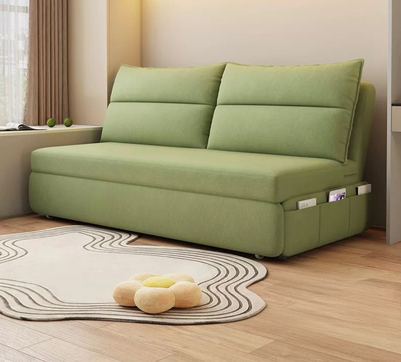 Home Atelier Rilano Wooden Pull-out Storage Sofa Bed (Copy)