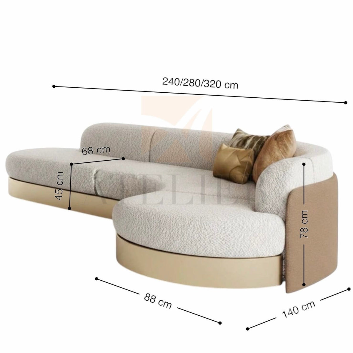 Home Atelier Rimolle Curve Sofa