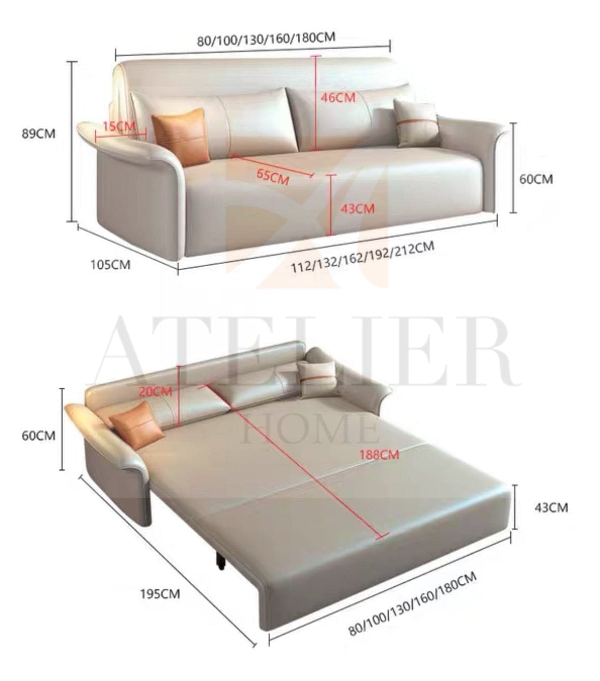 Home Atelier Rio Electric Sofa Bed