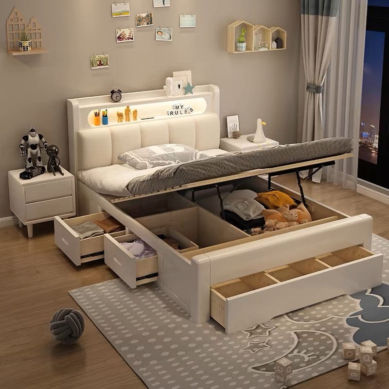 Home Atelier Roca Storage Wooden Bed Frame
