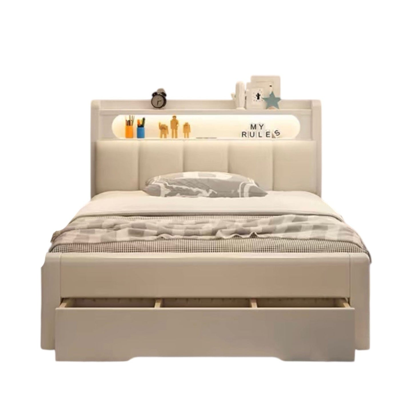 Home Atelier Roca Storage Wooden Bed Frame
