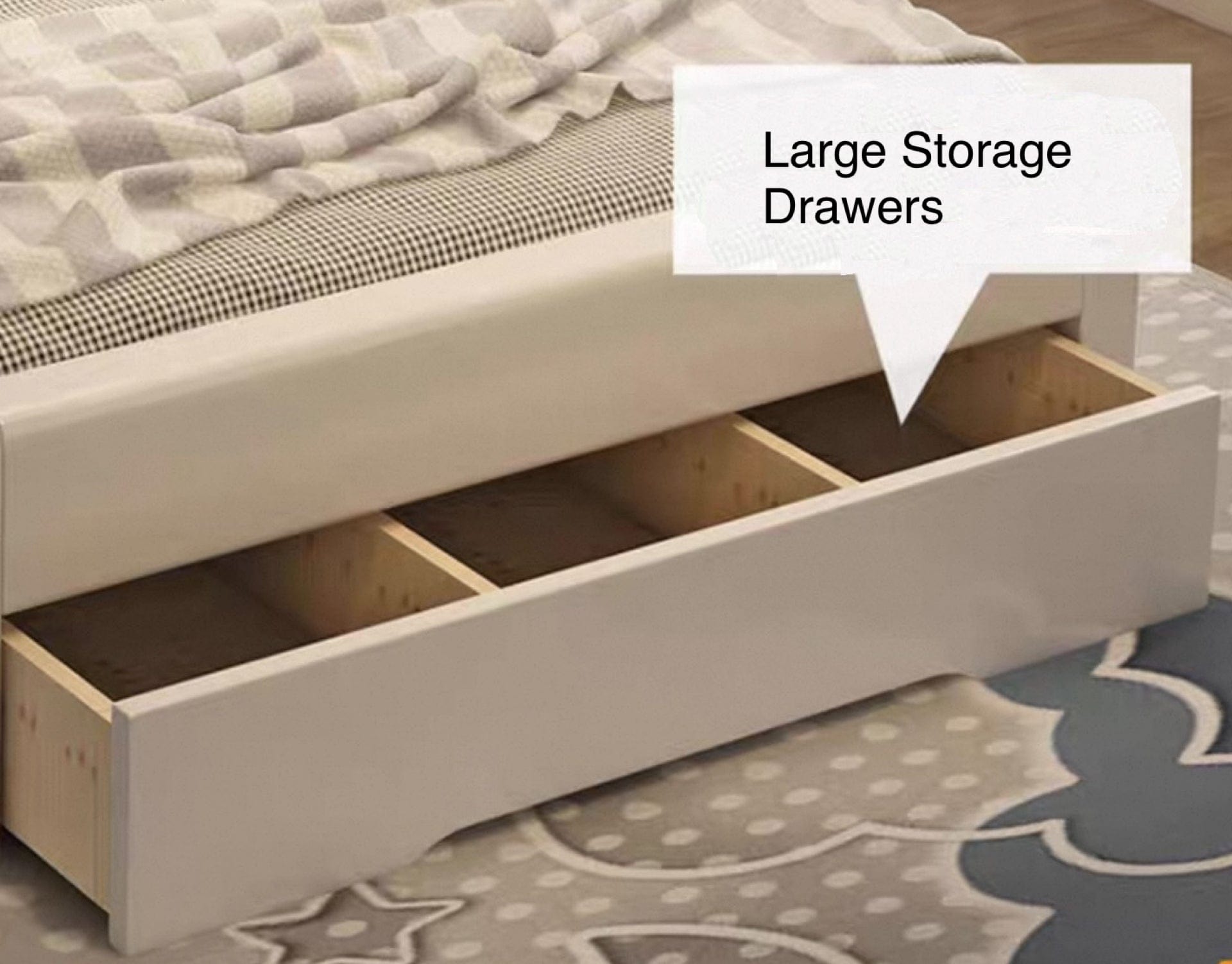 Home Atelier Roca Storage Wooden Bed Frame