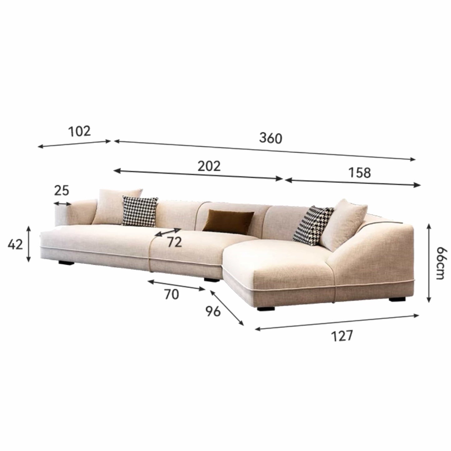 Home Atelier Roche Sectional Angular Sofa