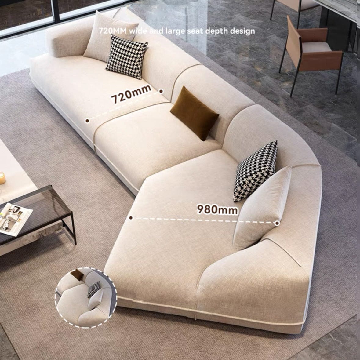 Home Atelier Roche Sectional Angular Sofa