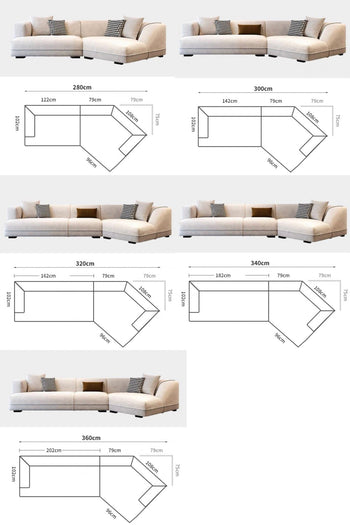 Home Atelier Roche Sectional Angular Sofa