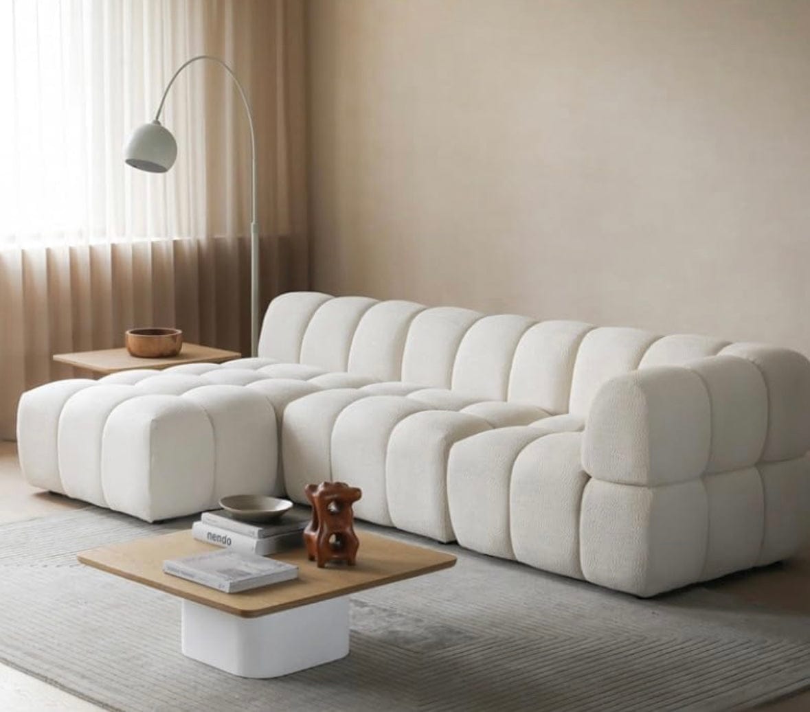 Home Atelier Rochester Performance Boucle Curve Sofa