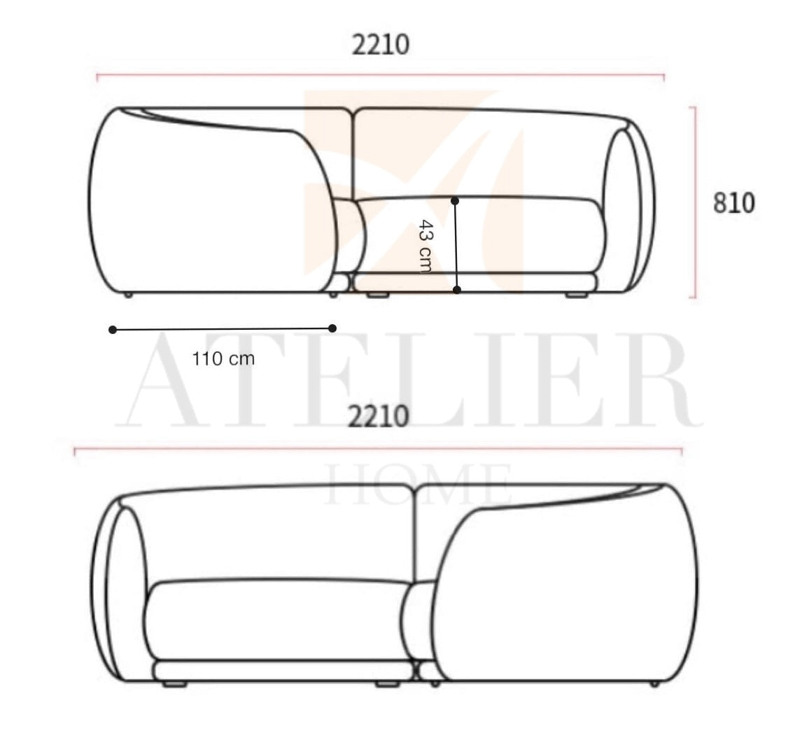 Home Atelier Romeo Performance Boucle Sofa