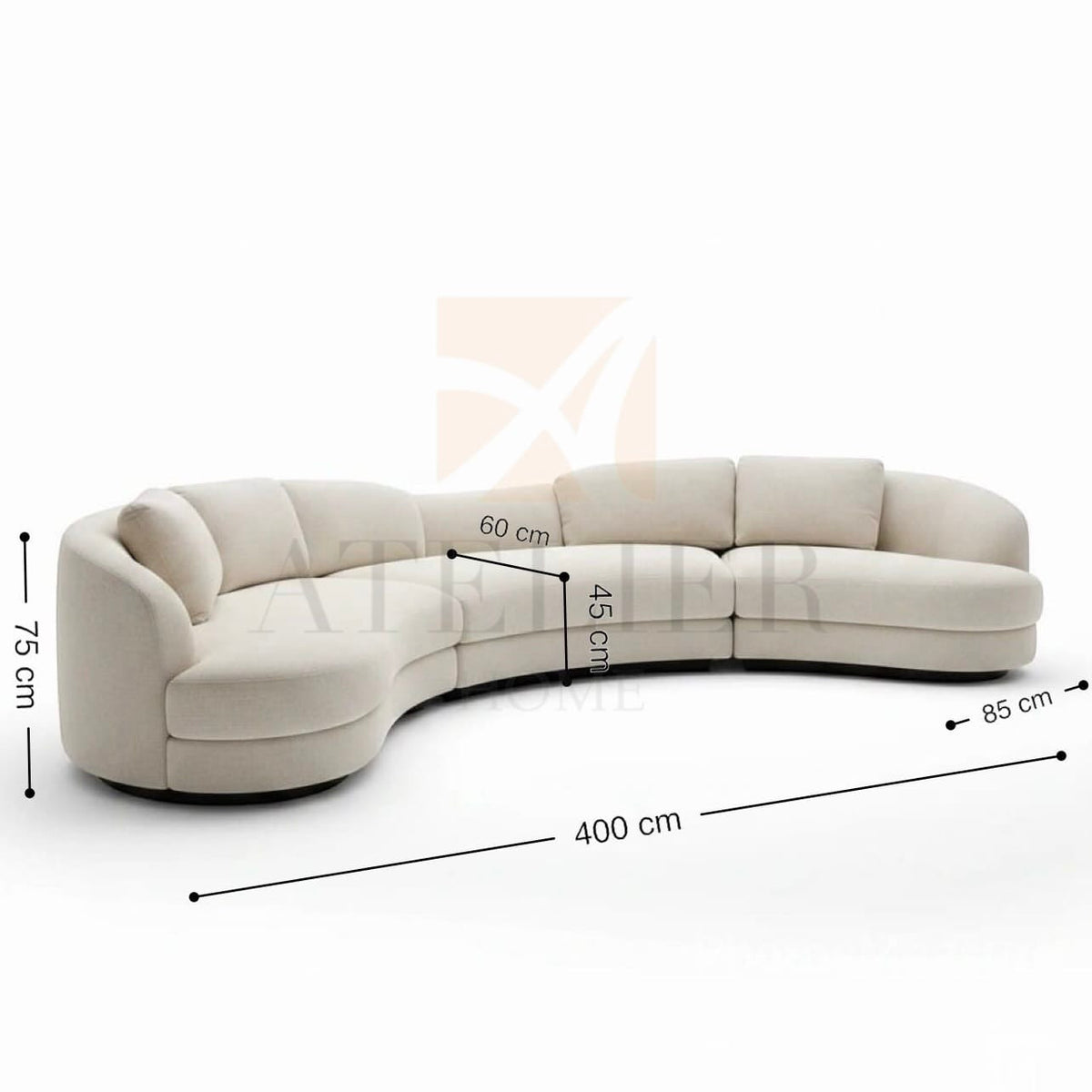 Home Atelier Rosea Curve Sofa
