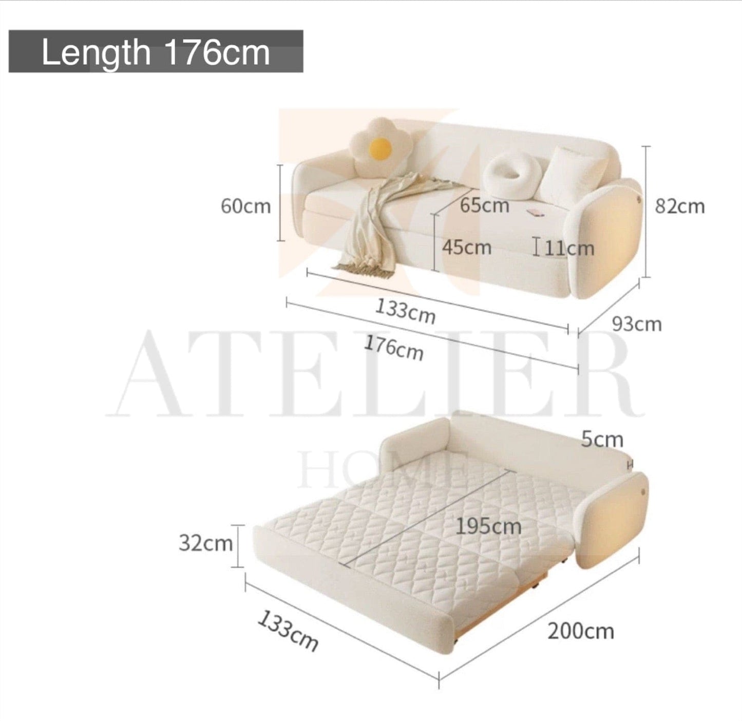Home Atelier Rowina Sofa Bed