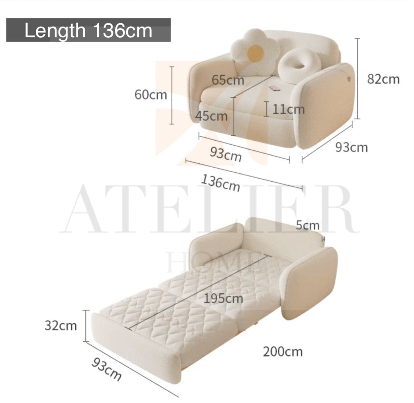 Home Atelier Rowina Sofa Bed