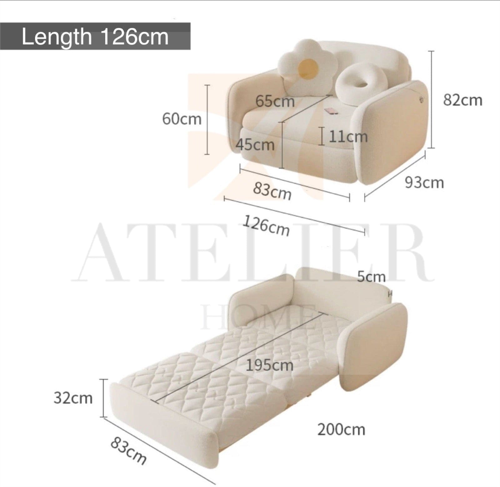 Home Atelier Rowina Sofa Bed