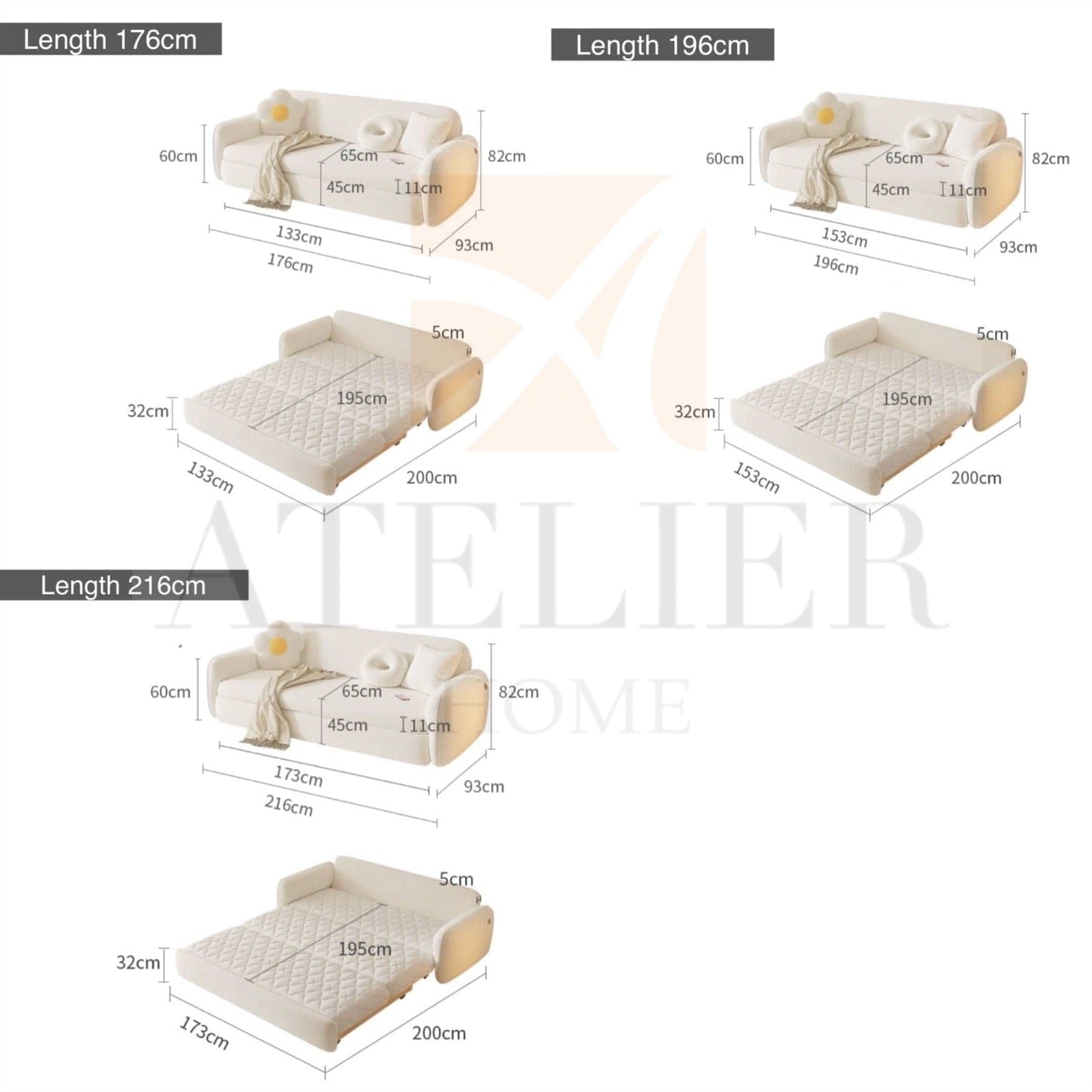 Home Atelier Rowina Sofa Bed