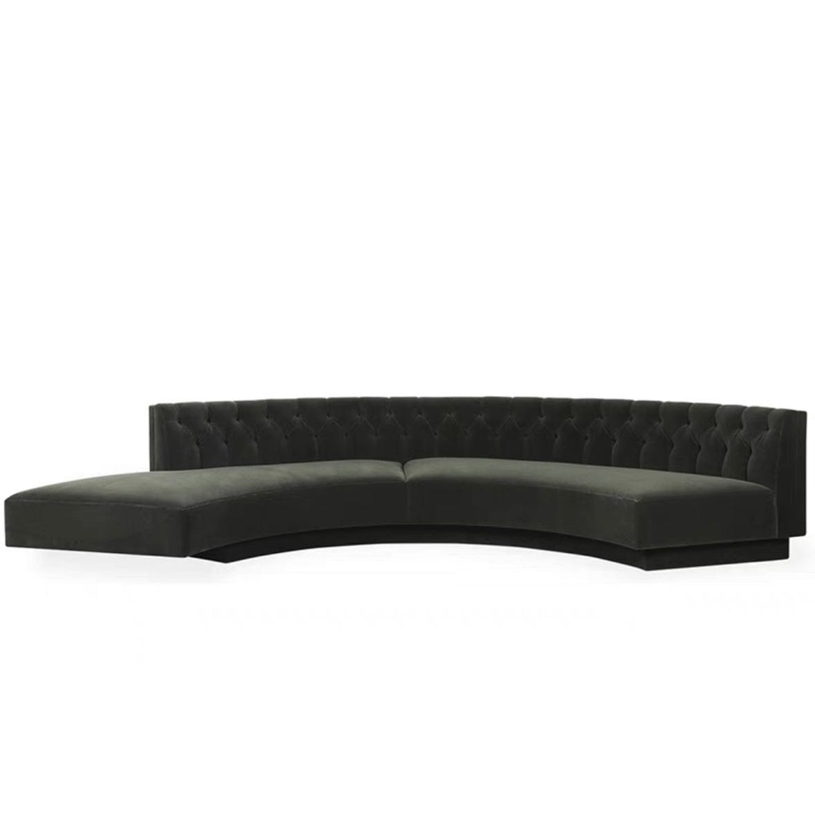 Home Atelier Ryan Tufted Velvet Curve Sofa