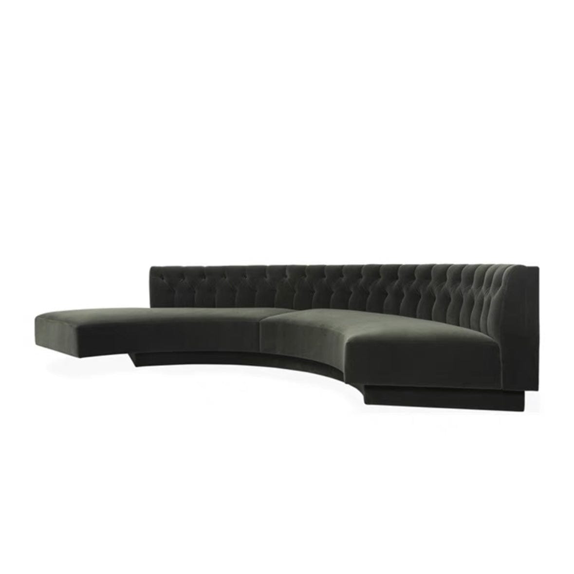 Home Atelier Ryan Tufted Velvet Curve Sofa