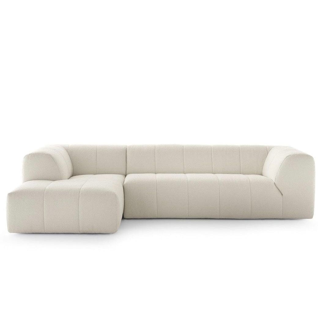 Home Atelier Sachi Scratch Resistant Sectional Sofa with Channel Tuftings
