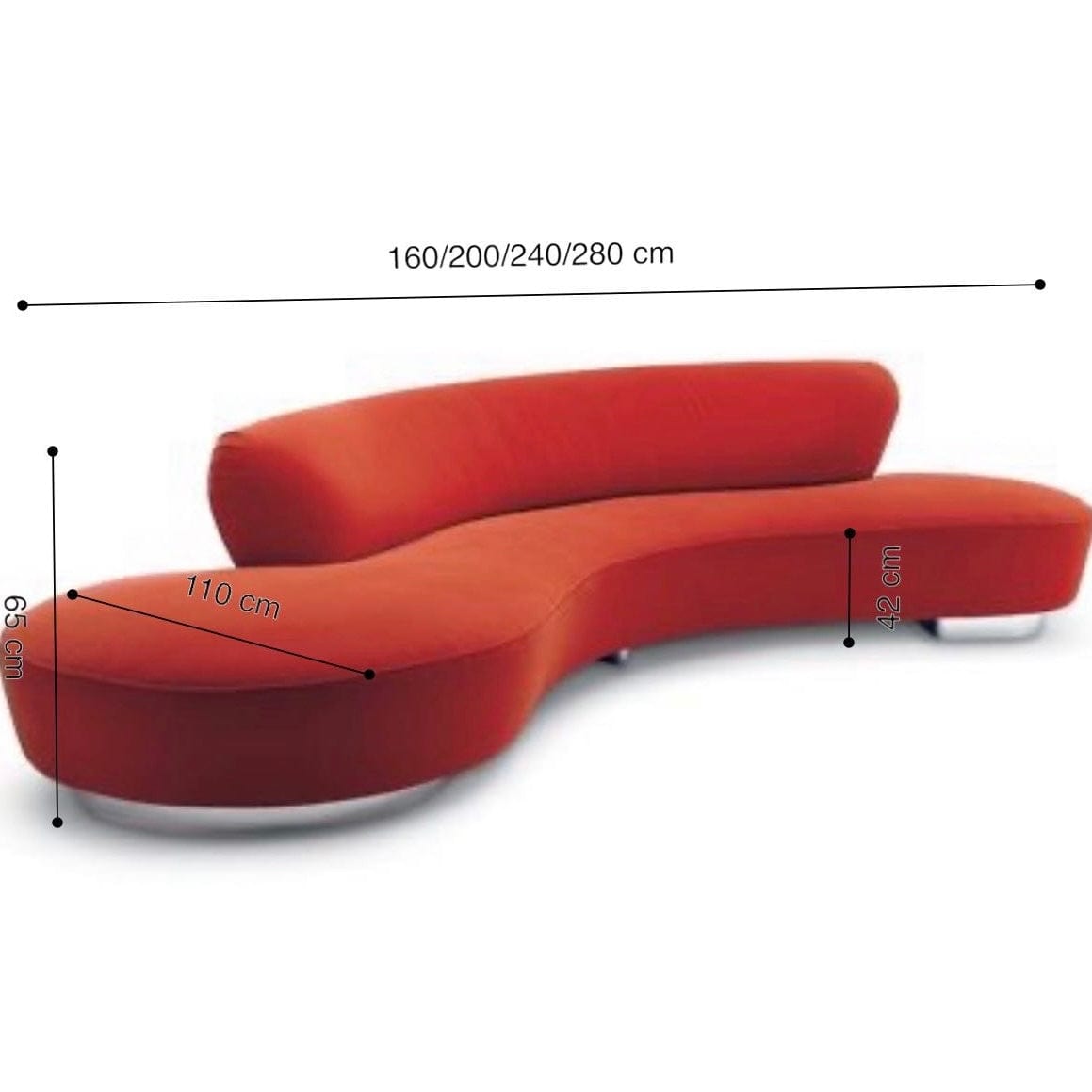 Home Atelier Salotti Designer Curve Sofa