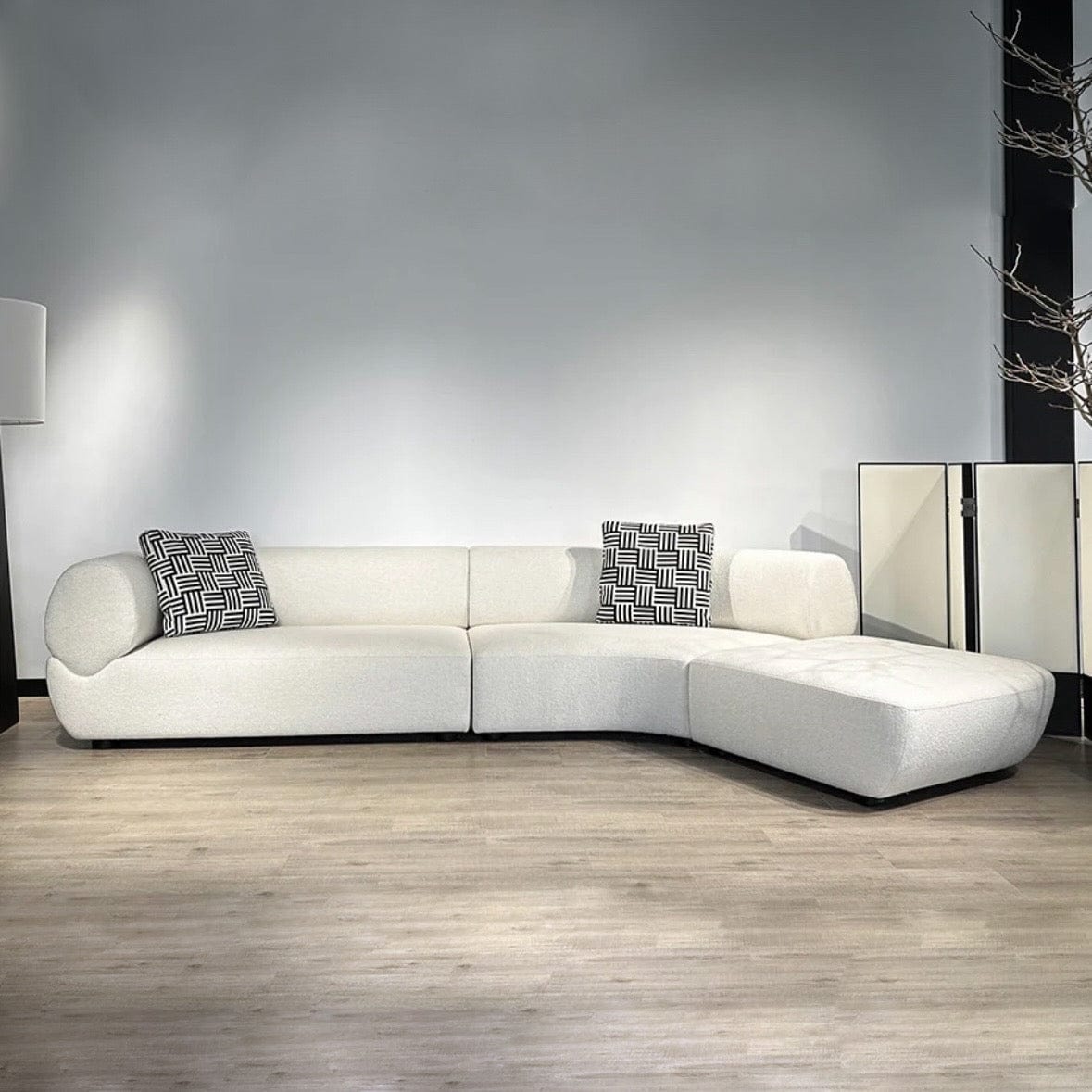 Home Atelier Scarlet Sectional Curve Sofa