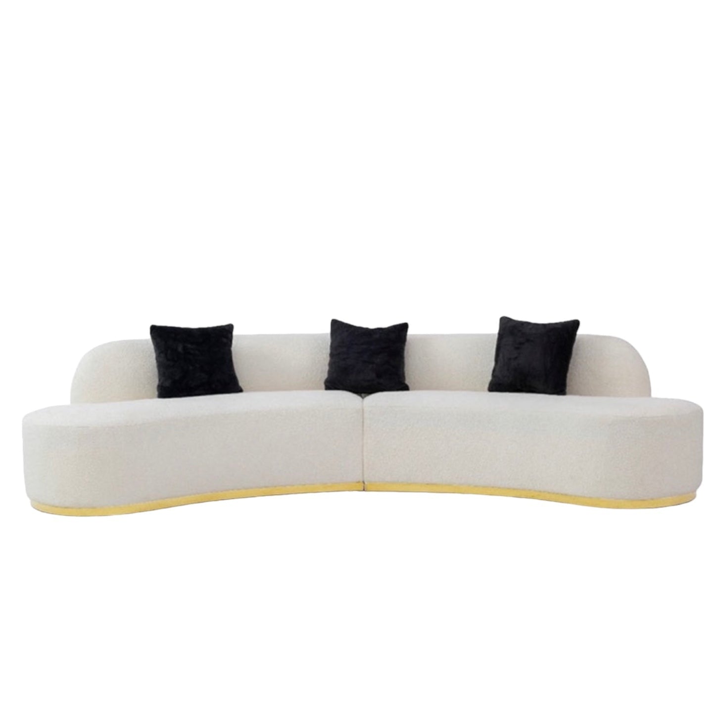 Home Atelier Seb Velvet Curve Sofa