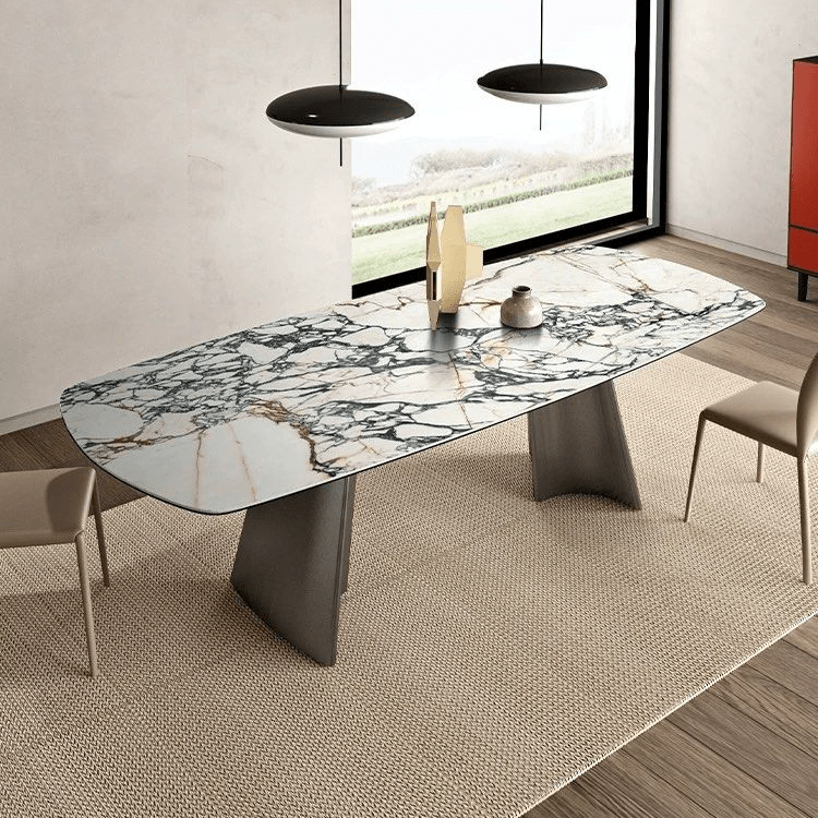 Home Atelier Sintered Stone / L160 x W85 x H75 / A2 Alfredo Modern Sintered Stone Dining Table