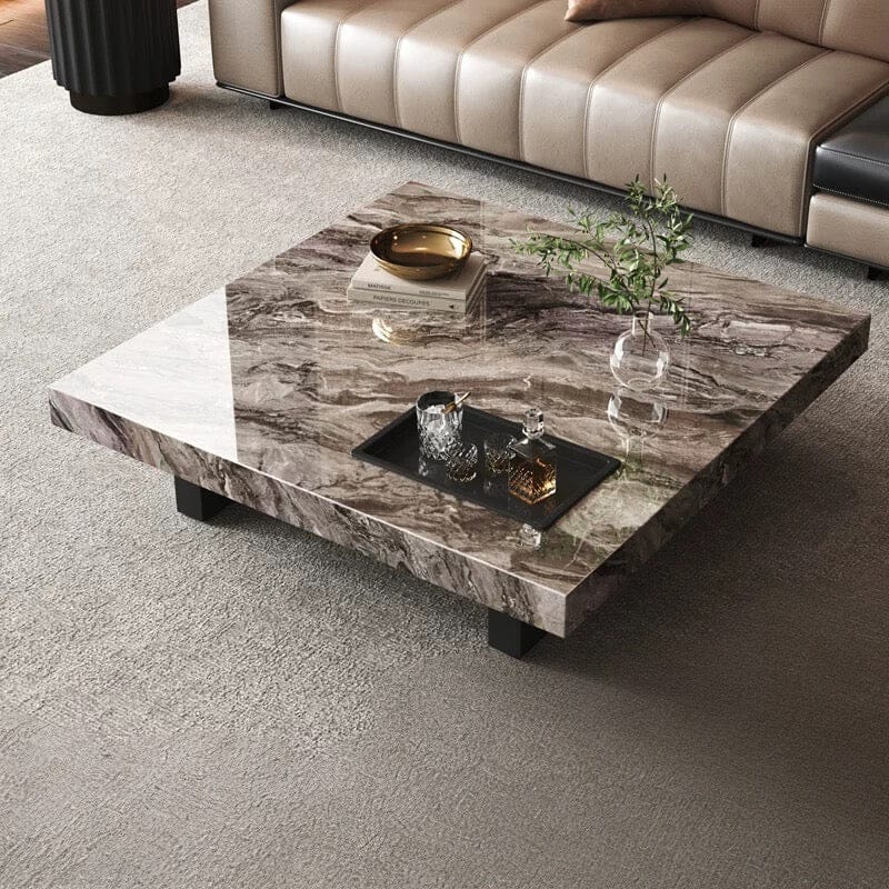 Home Atelier Sintered Stone Table Top / Design A/ Square/ Length 80cm Wilmeria Sintered Stone Coffee Table