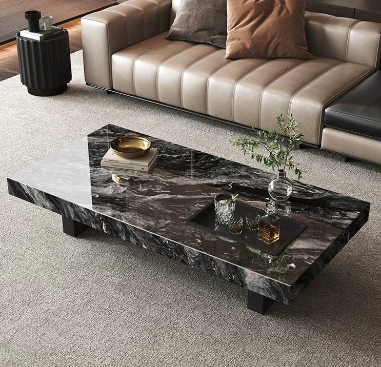 Home Atelier Sintered Stone Table Top / Design B/ Rectangle/ Length 100cm Wilmeria Sintered Stone Coffee Table