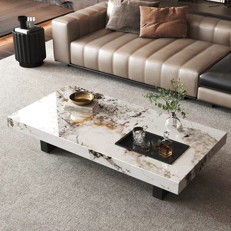 Home Atelier Sintered Stone Table Top / Design C/ Rectangle/ Length 100cm Wilmeria Sintered Stone Coffee Table