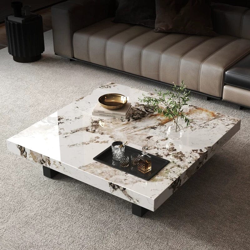 Home Atelier Sintered Stone Table Top / Design C/ Square/ Length 80cm Wilmeria Sintered Stone Coffee Table