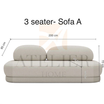 Home Atelier Sofa Boton Curve Sofa