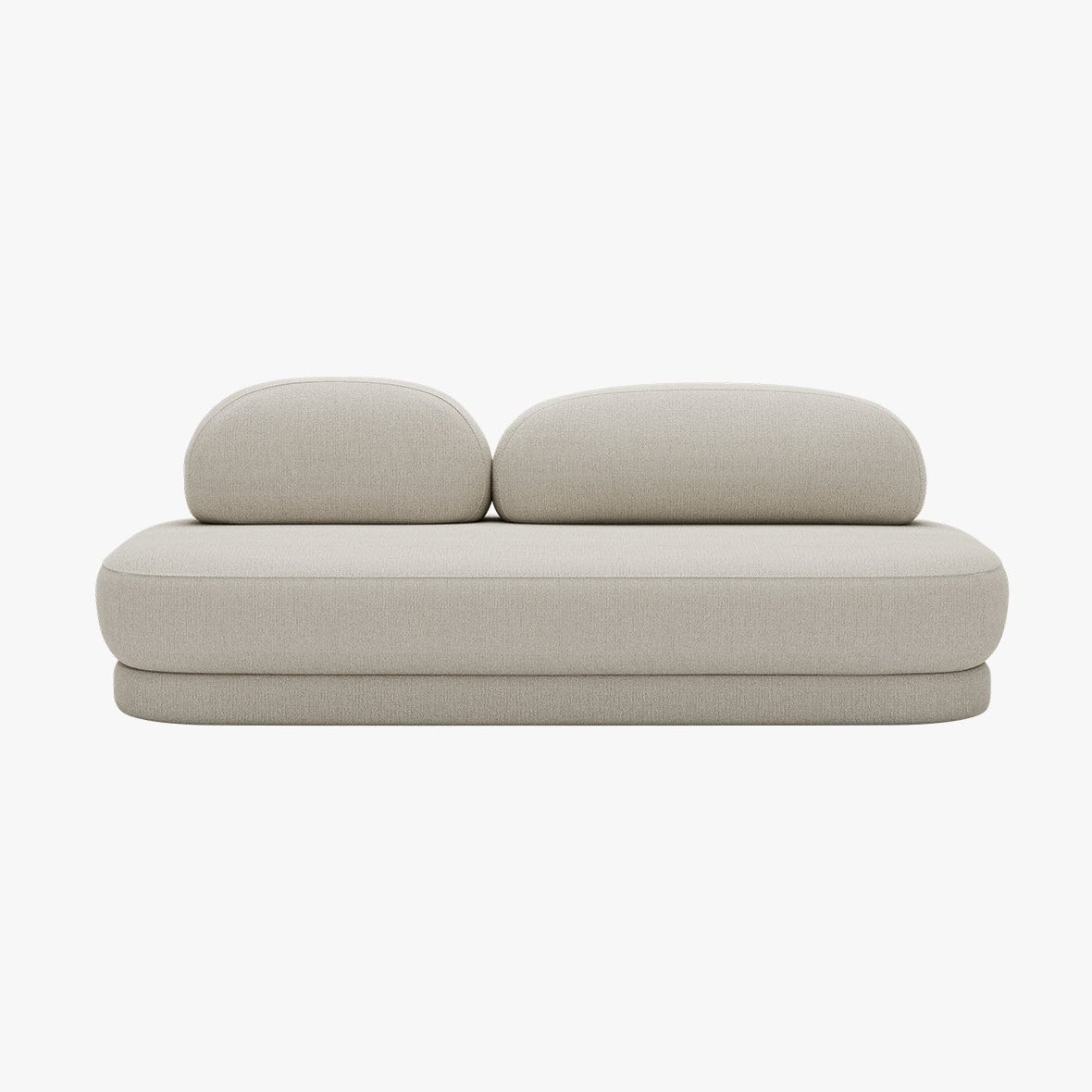 Home Atelier Sofa Cotton Linen Fabric / 3 seater-SOFA A / Cream Boton Curve Sofa