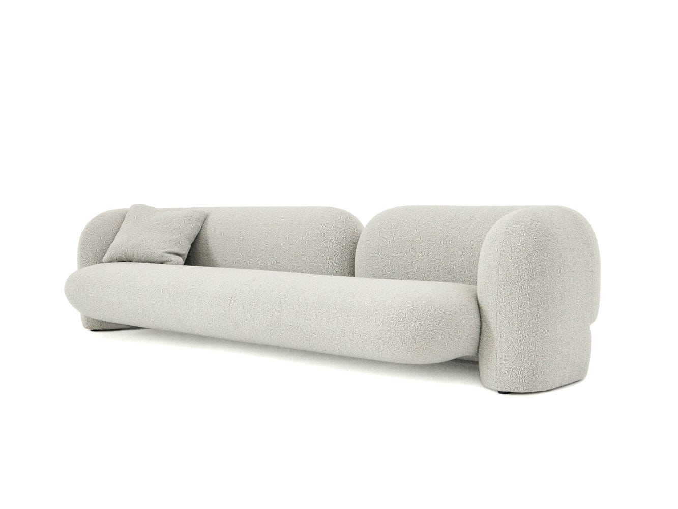 Home Atelier Sofa Kave Performance Boucle Curve Sofa