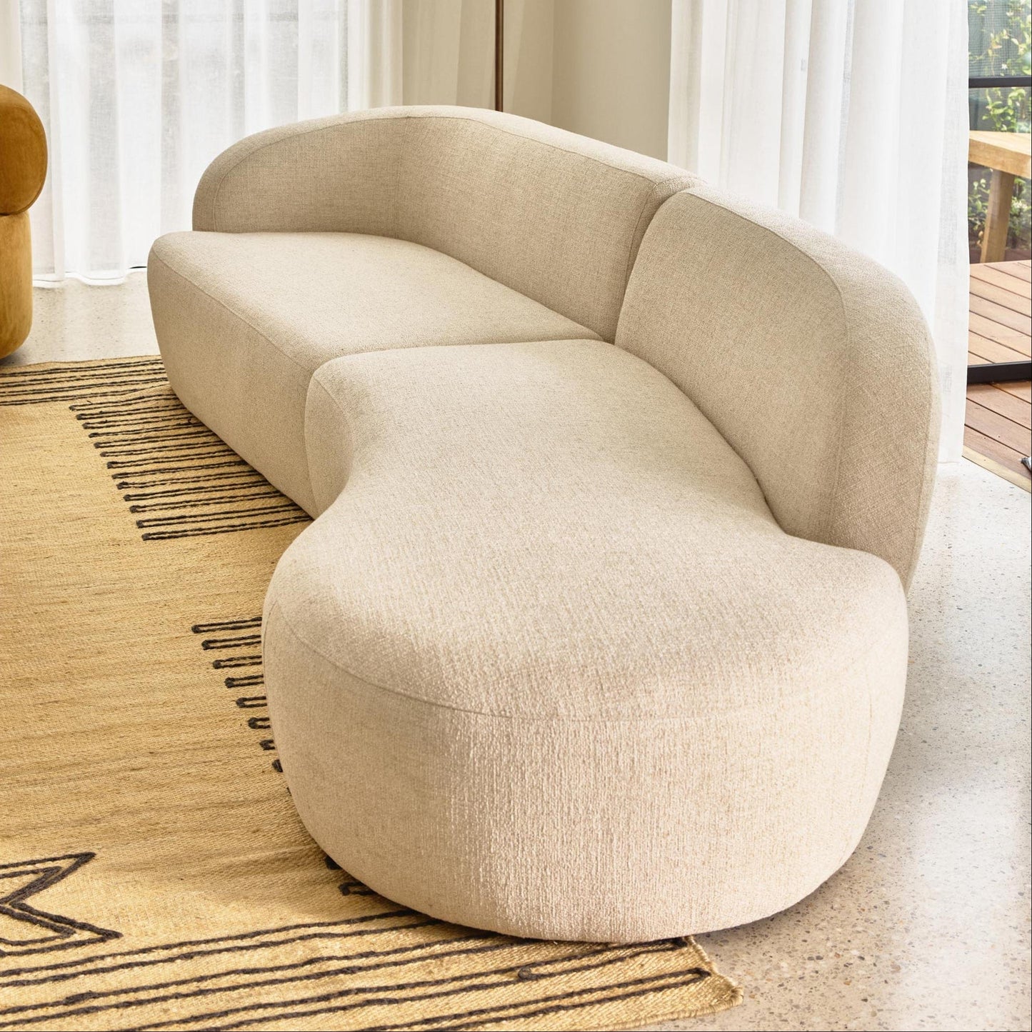 Home Atelier Sofa Loris Sectional Curve Sofa