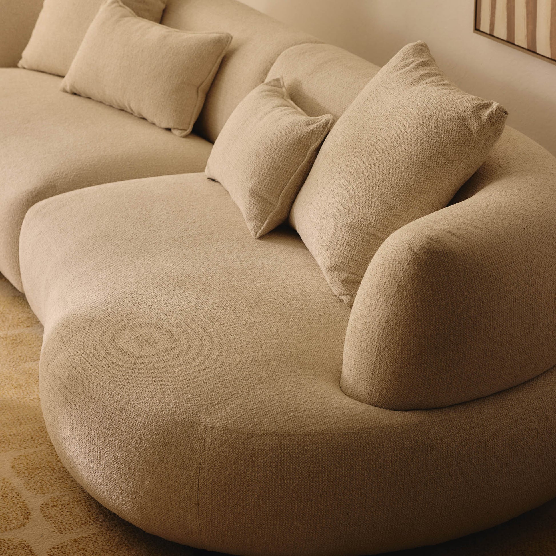 Home Atelier Sofa Tana Sectional Curve Sofa