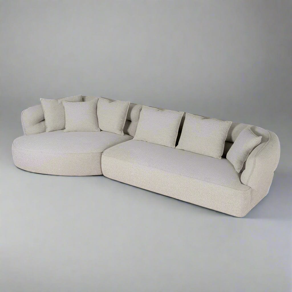 Home Atelier sofas Blanc Sectional Curve Chaise Sofa