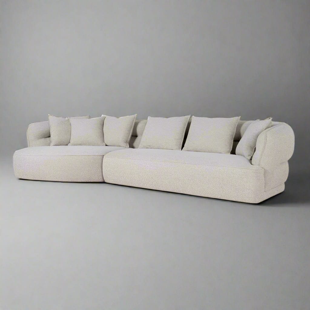 Home Atelier sofas Blanc Sectional Curve Chaise Sofa