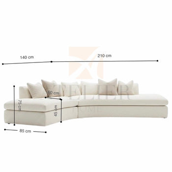 Home Atelier Sora Sectional Curve Sofa
