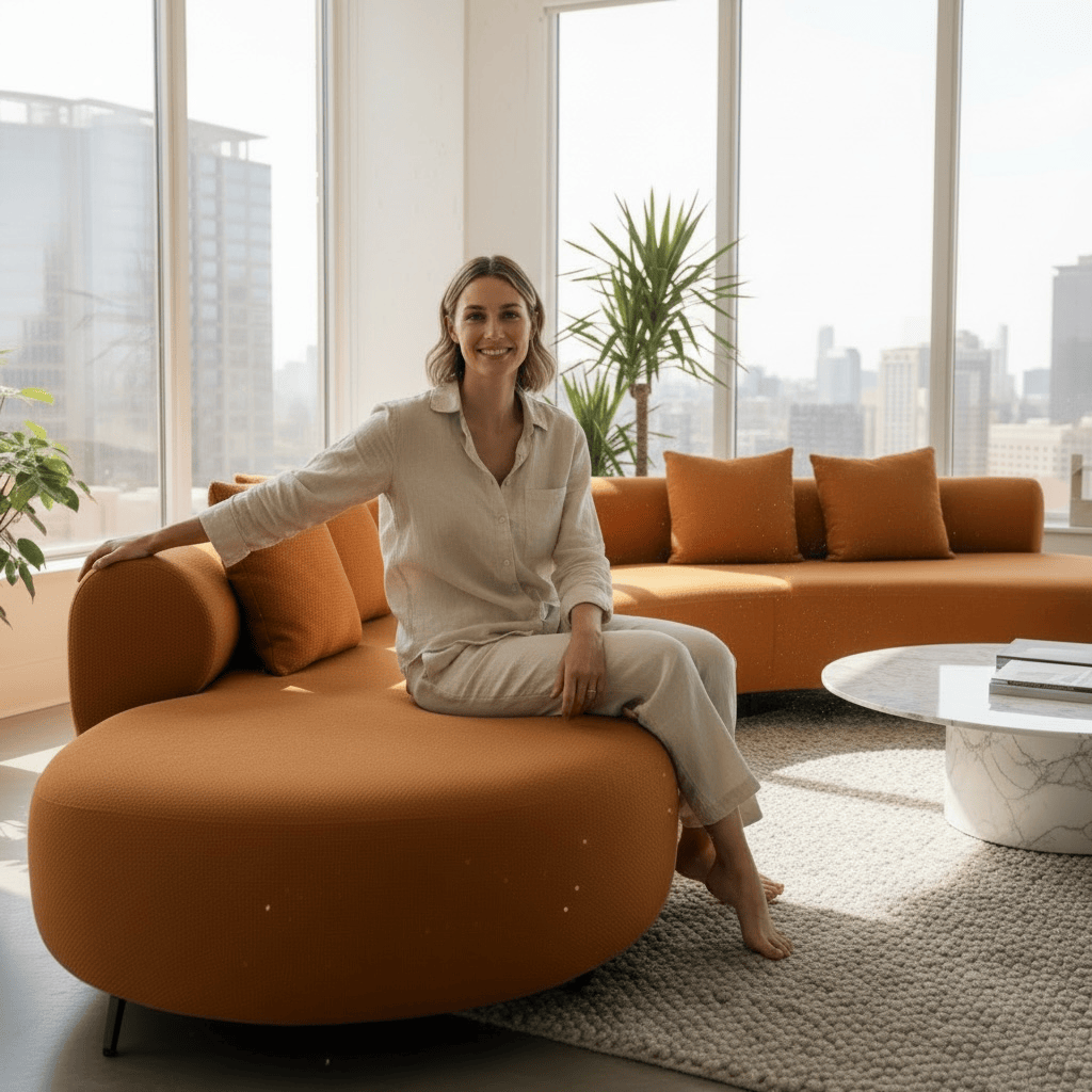 Home Atelier Spaco Performance Boucle Curve Sofa