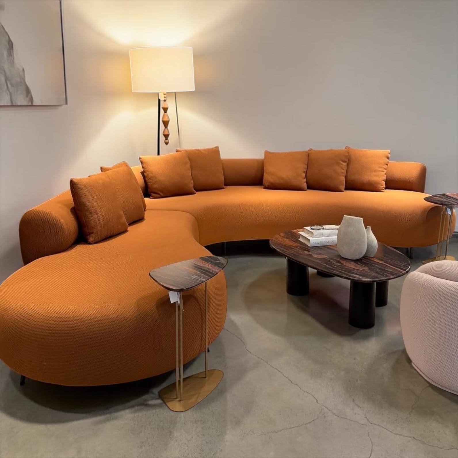 Home Atelier Spaco Performance Boucle Curve Sofa