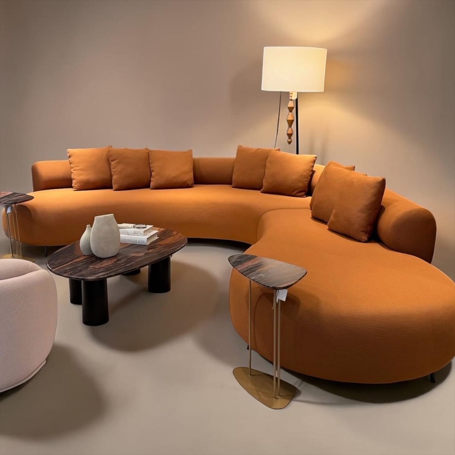 Home Atelier Spaco Performance Boucle Curve Sofa