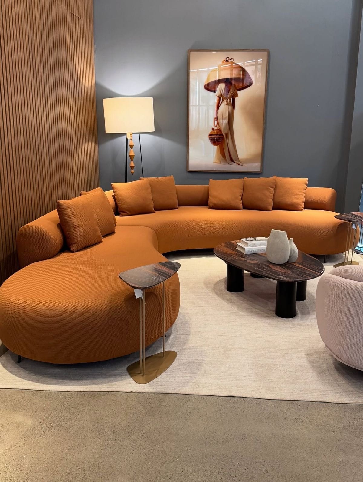 Home Atelier Spaco Performance Boucle Curve Sofa
