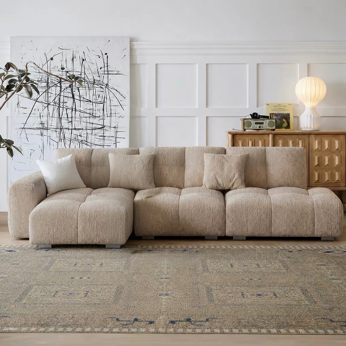 Home Atelier Stanley Scratch Resistant Backrest Slider Sofa (Copy 3)