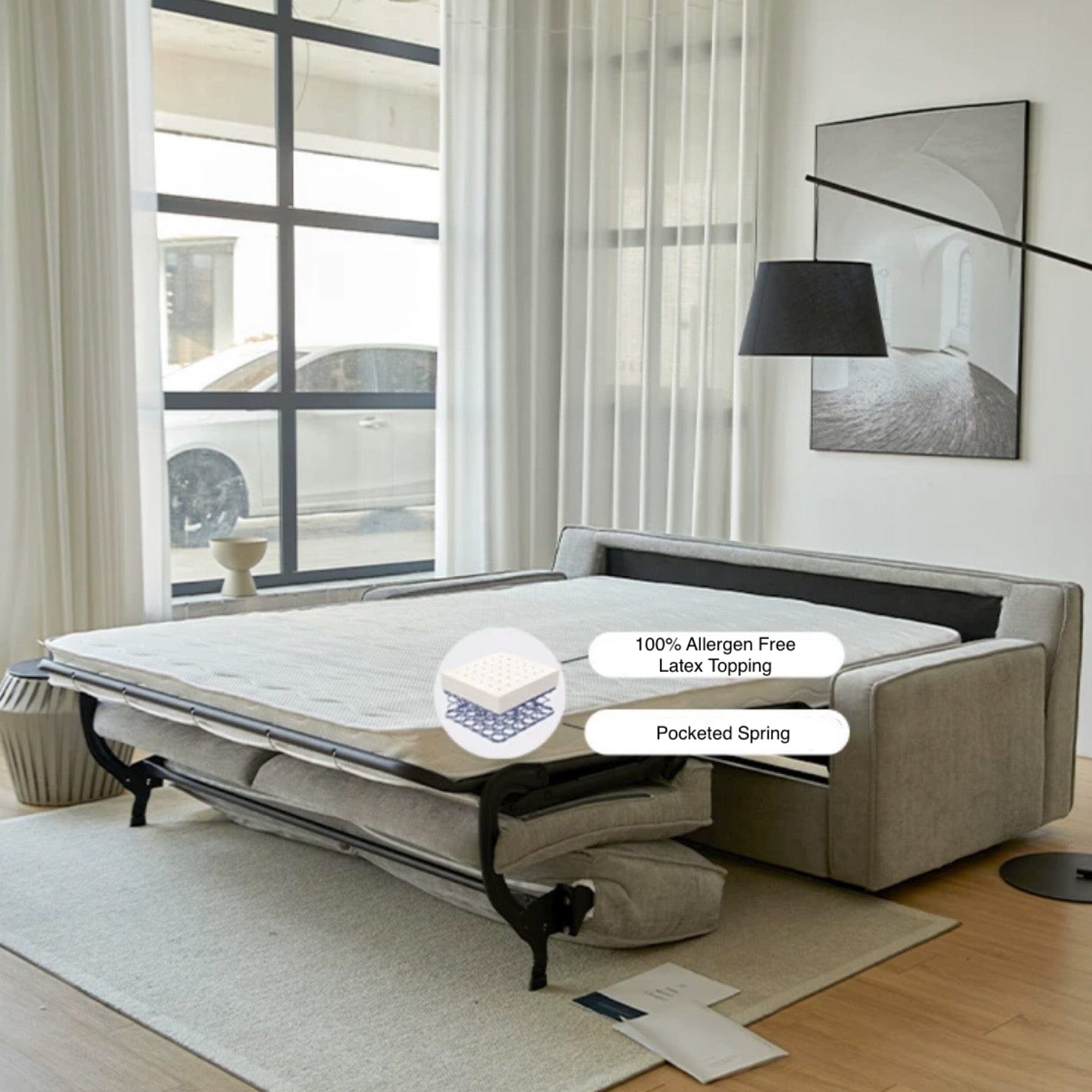 Home Atelier Steve Foldable Sofa Bed with Mattress