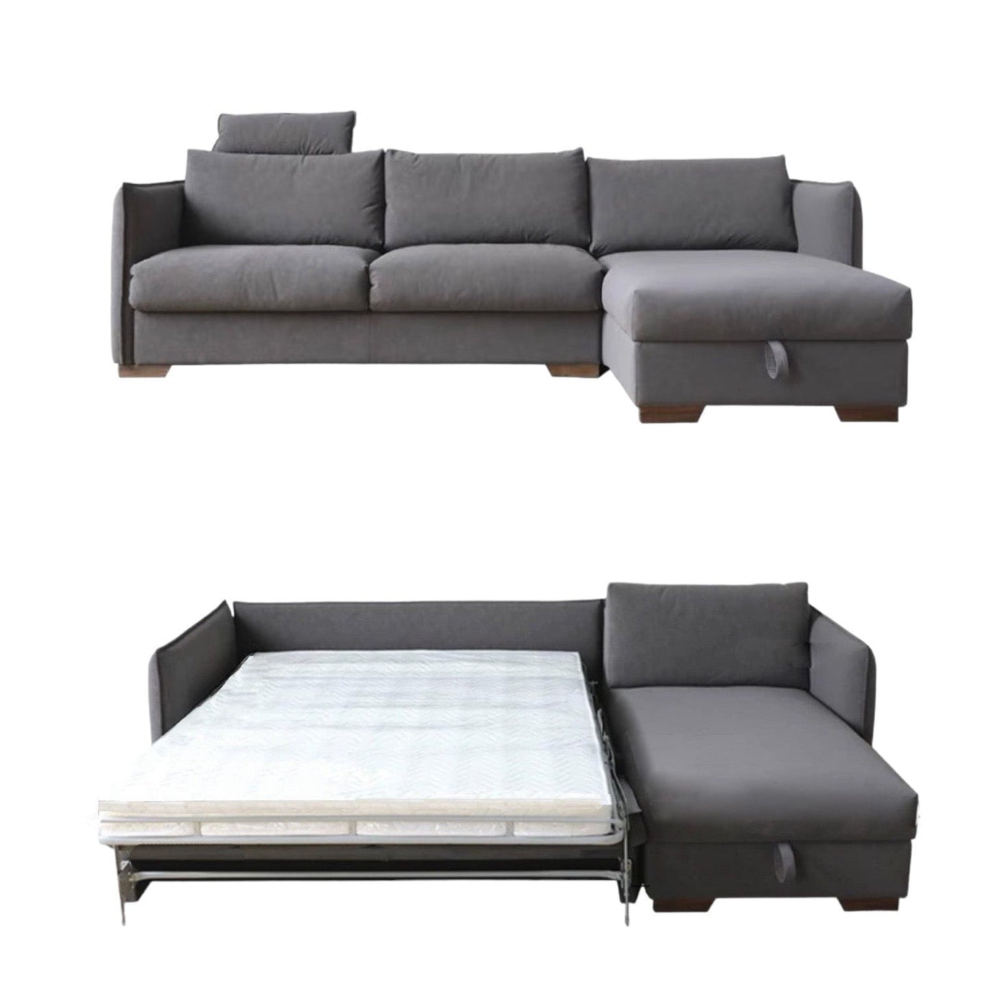 Home Atelier Steven Foldable Storage Sofa Bed with Mattress