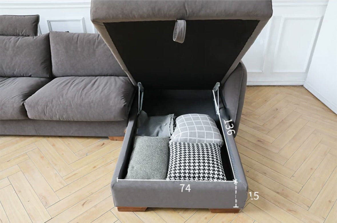 Home Atelier Steven Foldable Storage Sofa Bed with Mattress