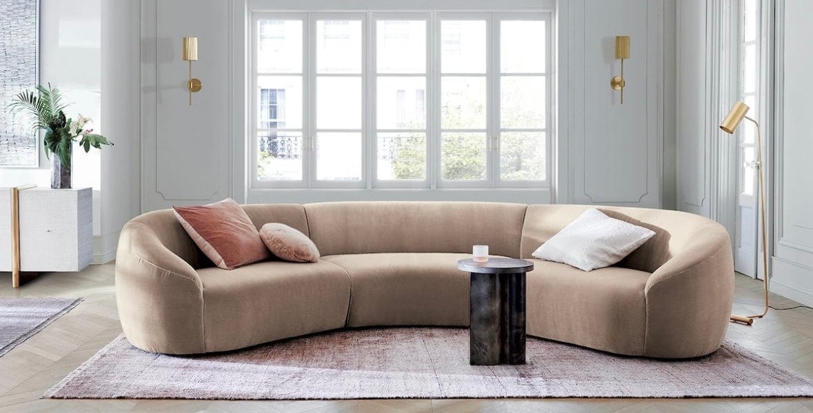 Home Atelier Tara Boucle Curve Sofa