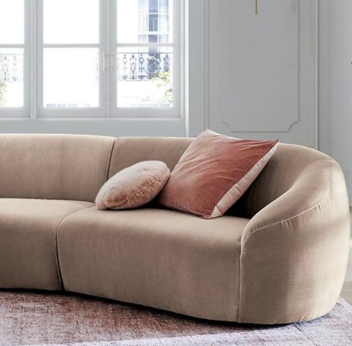 Home Atelier Tara Boucle Curve Sofa