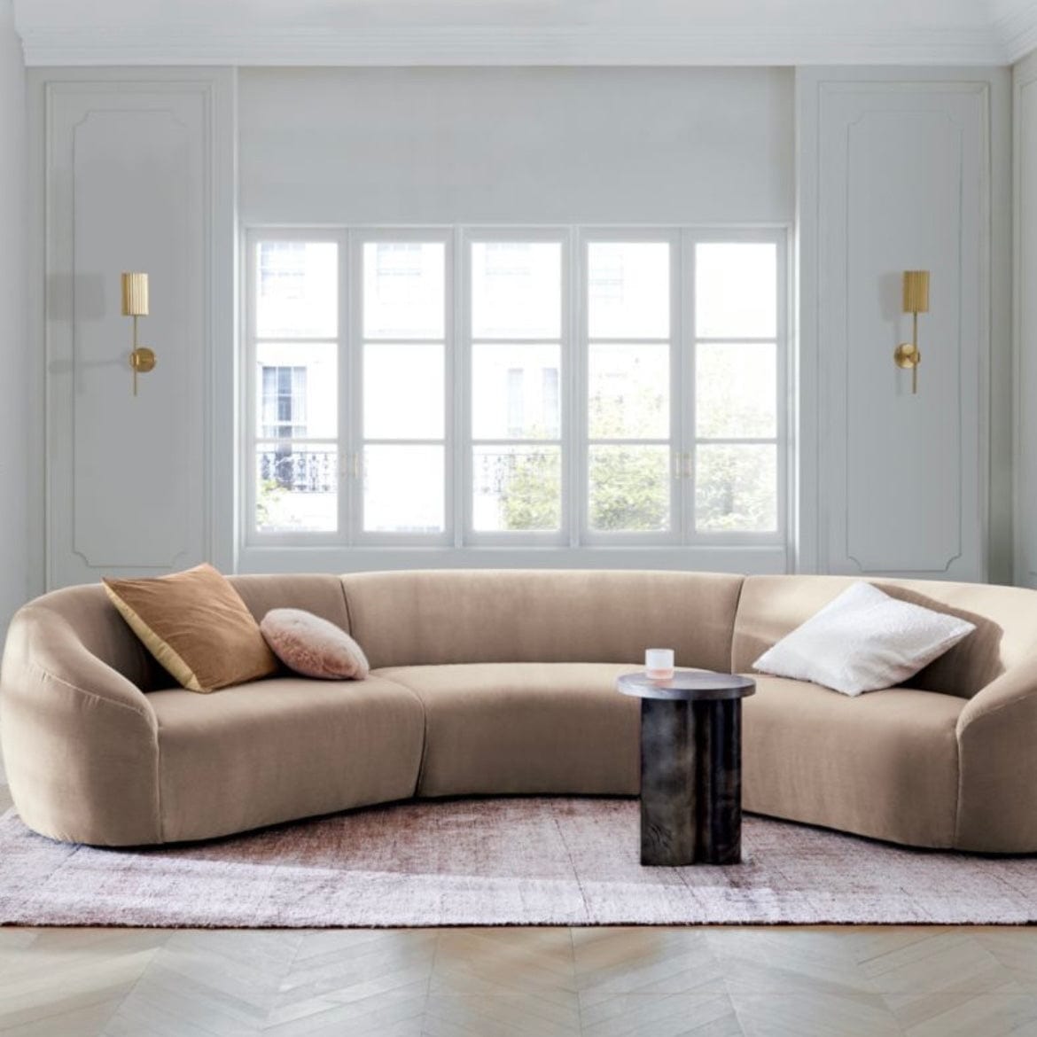 Home Atelier Tara Boucle Curve Sofa