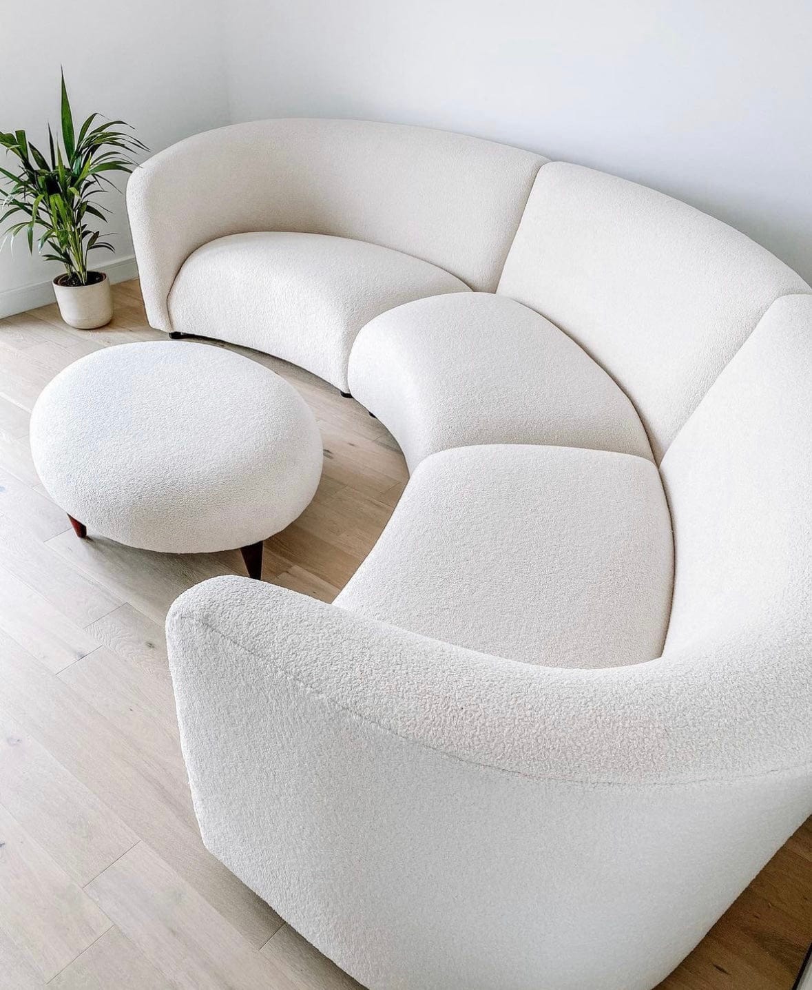 Home Atelier Tara Boucle Curve Sofa